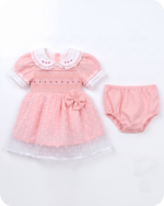 Handmade Smocked Floral Dress with Bloomers