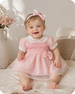 Handmade Smocked Floral Dress with Bloomers