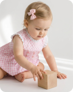 Pink Gingham Ruffle Hand-smocked Bubble