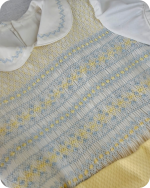 Sunshine Yellow Geometric Hand Smocked Set