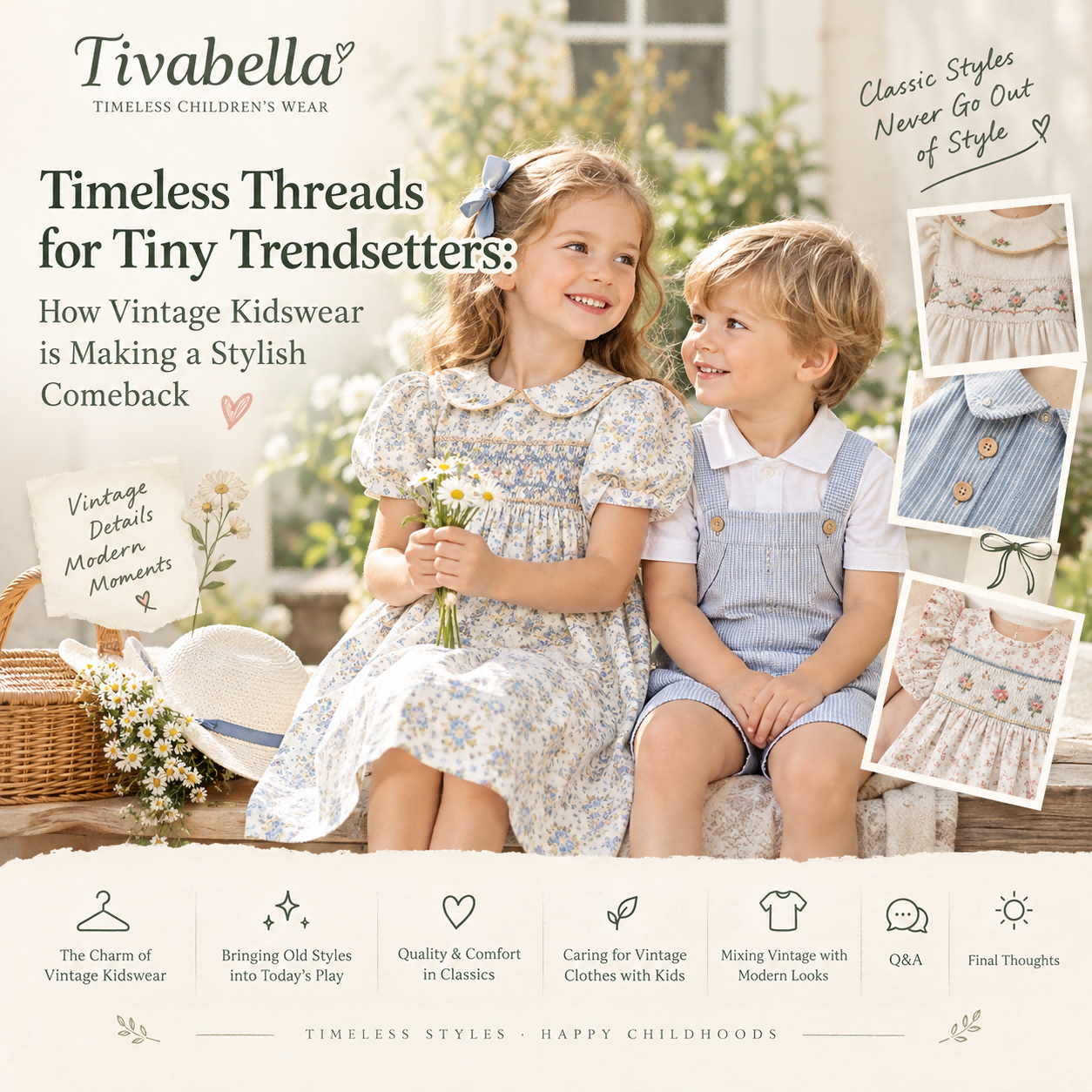 Timeless Threads for Tiny Trendsetters How Vintage Kidswear is Making a Stylish Comeback